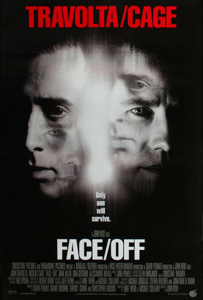 An original movie poster for the film Face Off
