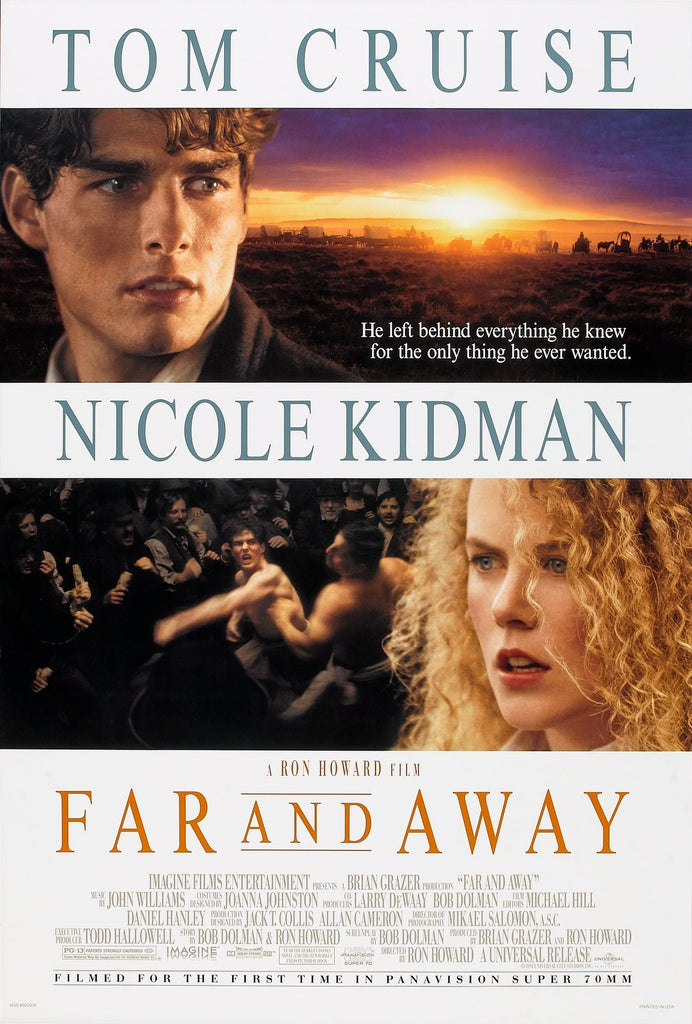 An original movie poster for the film Far And Away