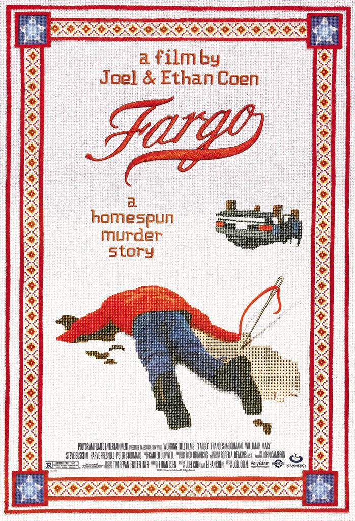 An original movie poster for the Coen Brothers film Fargo
