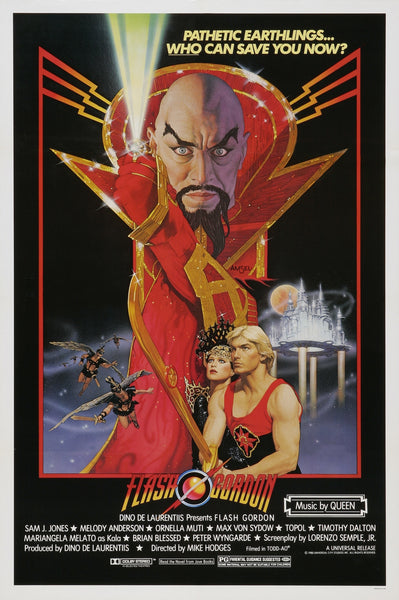 Richard Amsel's movie poster for the film Flash Gordon