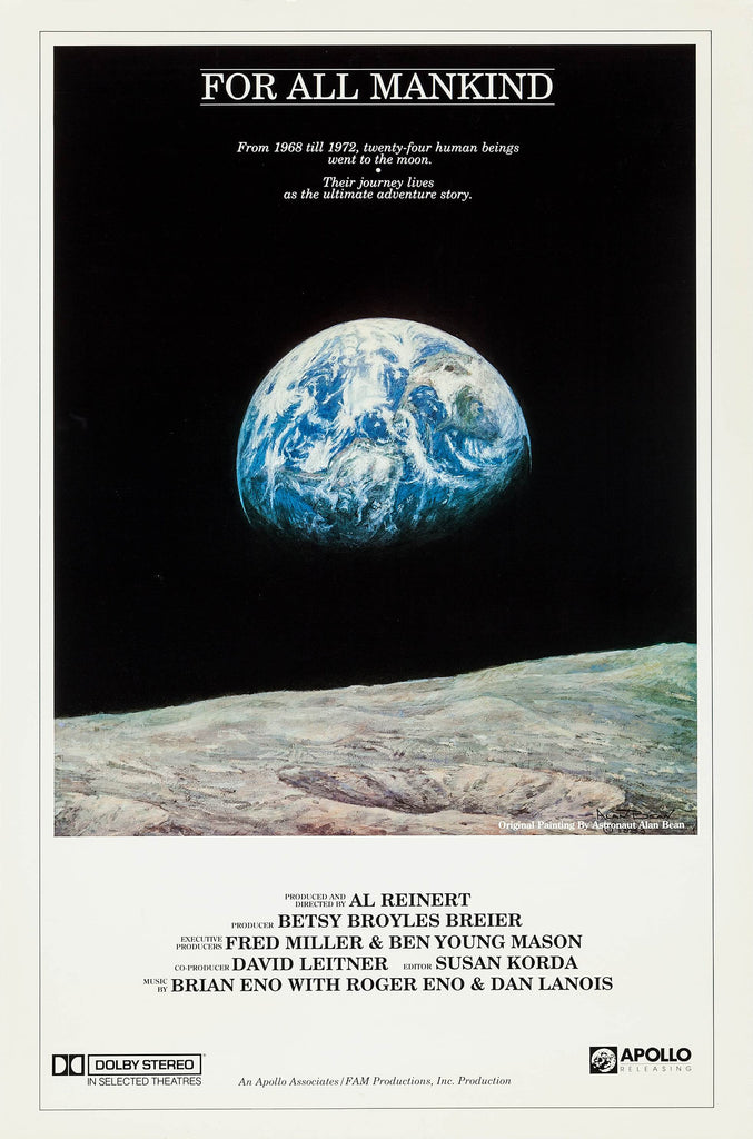 An original movie poster for the film For All Mankind