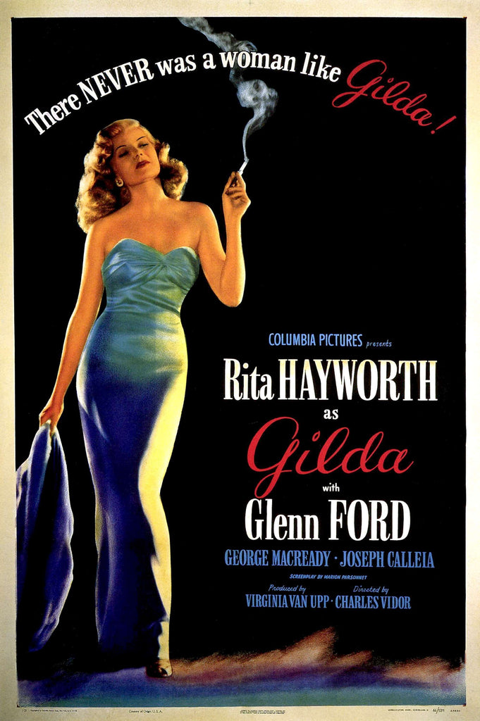 An original movie poster for the film Gilda