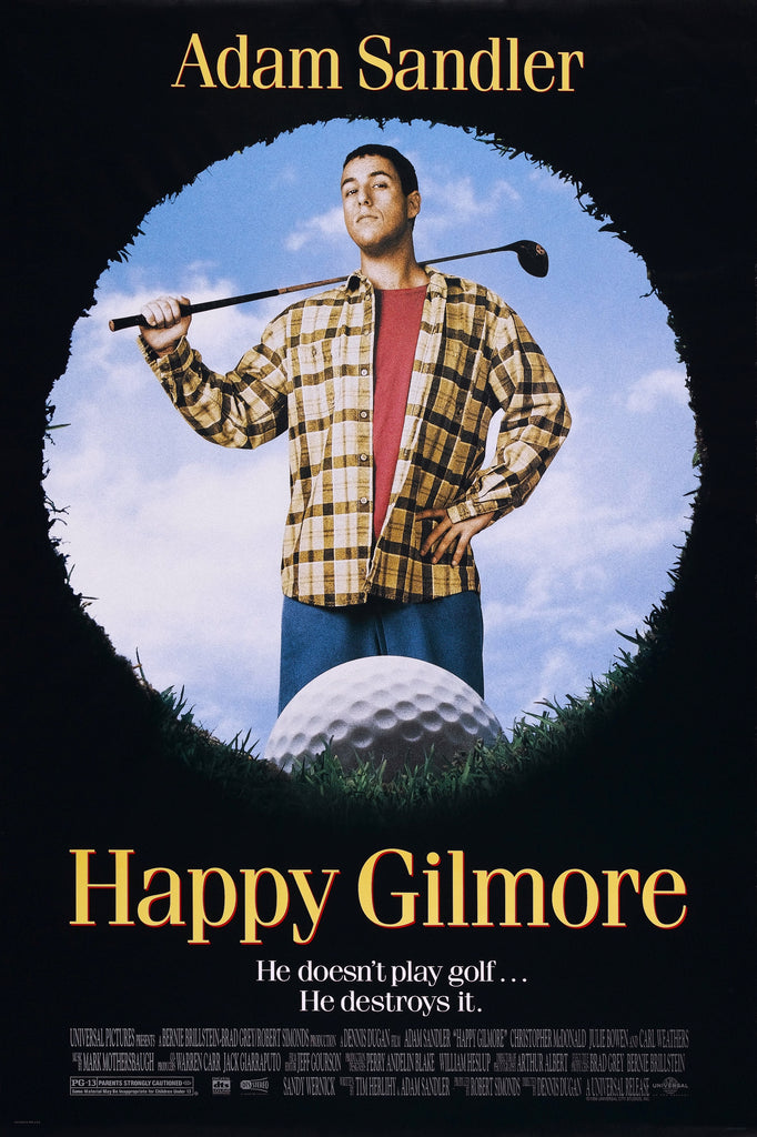 An original movie poster for the film Happy Gilmore