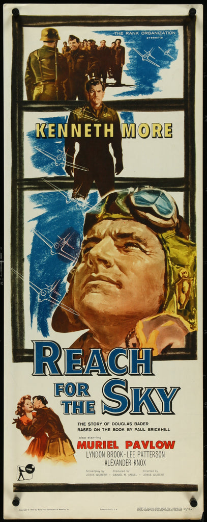 An original movie poster for the film Reach For The Sky