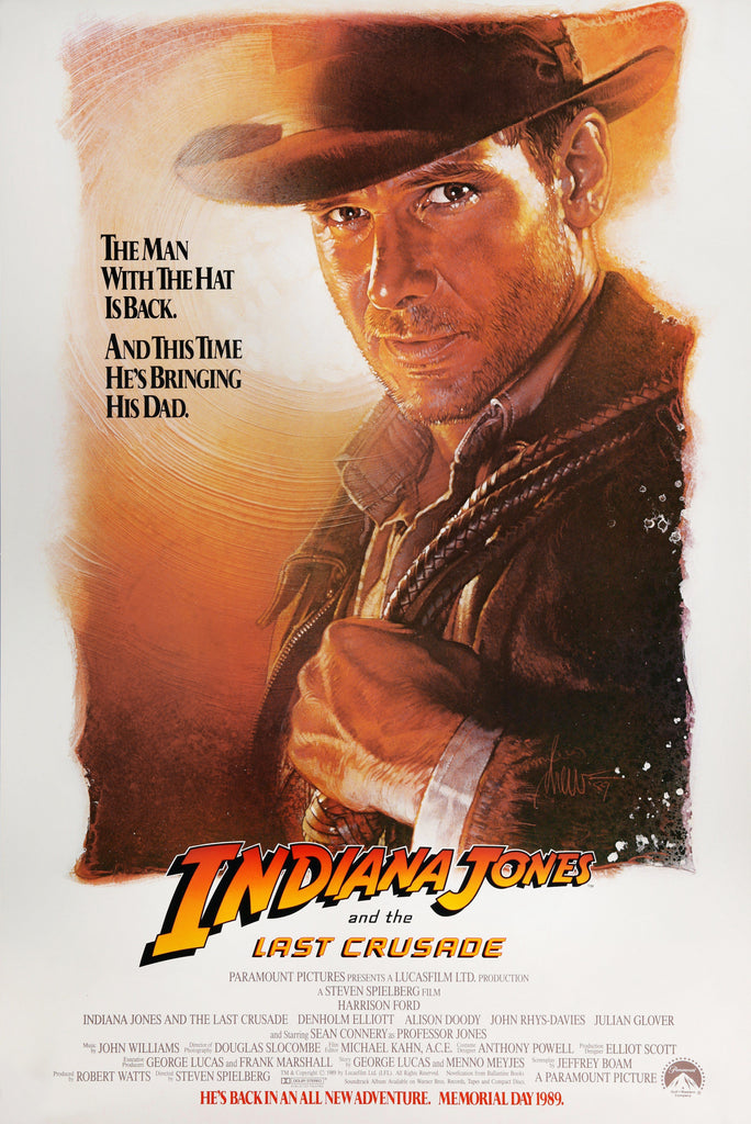 Drew Struzan's advance poster for Indiana Jones and The Last Crusade
