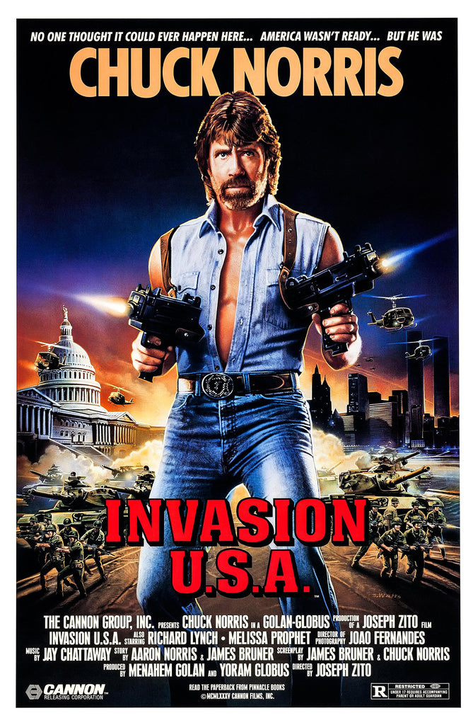 An original movie poster for the film Invasion U.S.A.