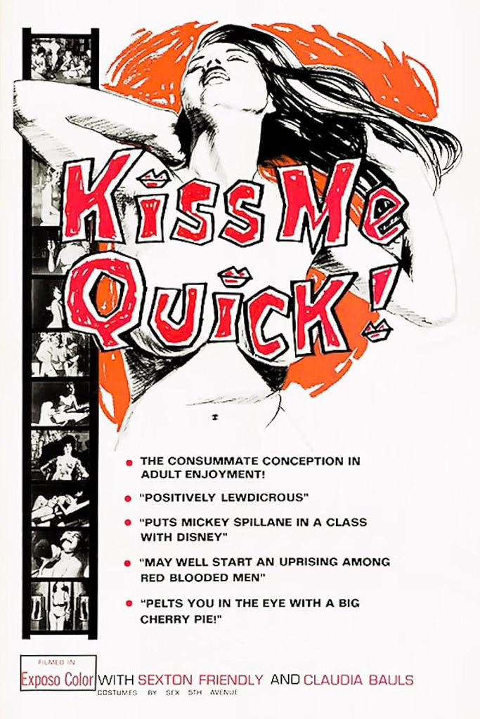 An original movie poster for the film Kiss Me Quick