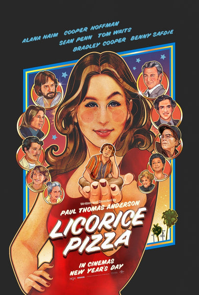 An original movie poster for the film Licorice Pizza