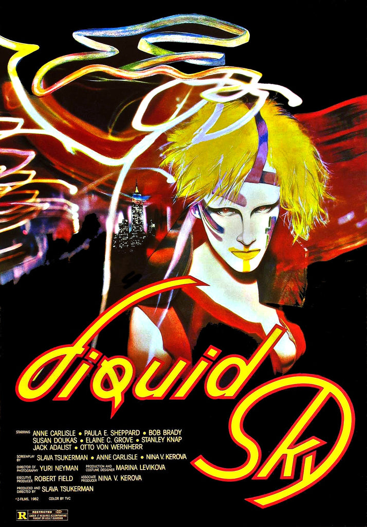 An original movie poster for the film Liquid Sky