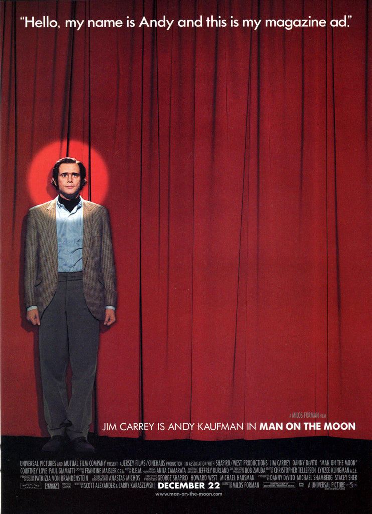 An original movie poster for the film Man on The Moon