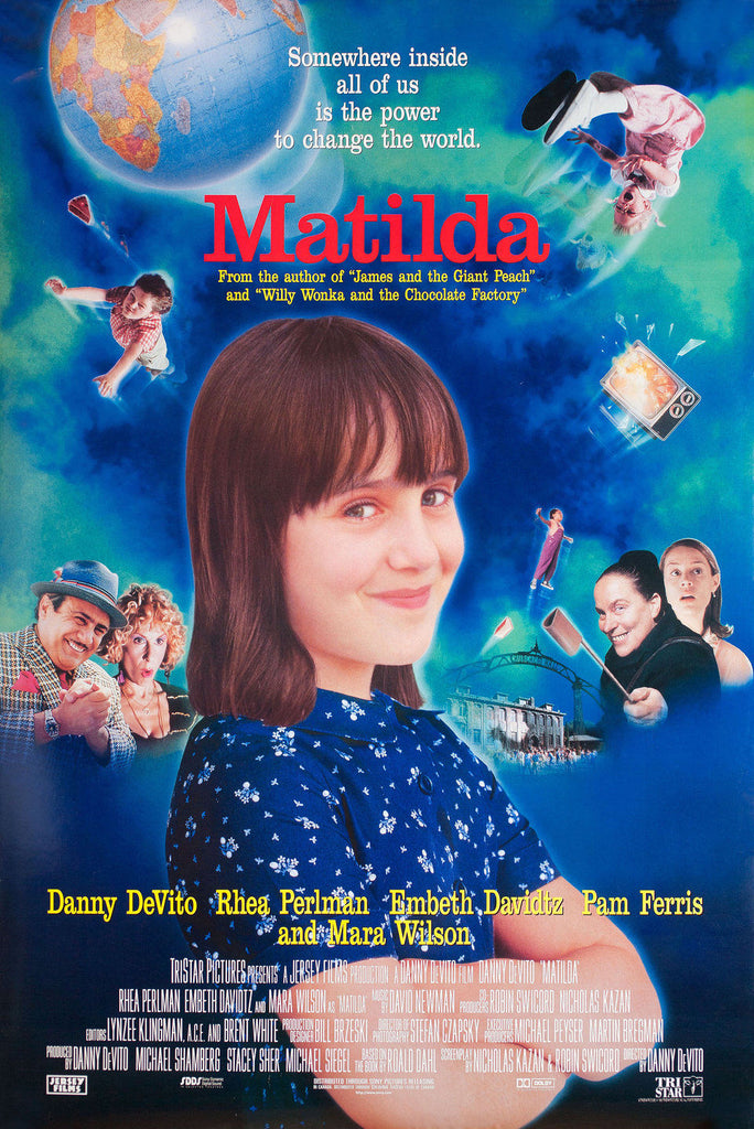 An original movie poster for the film Matilda