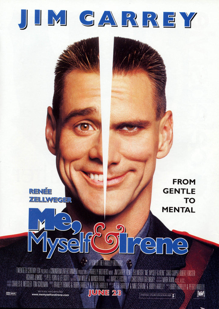 An original movie poster for the film Me Myself and Irene