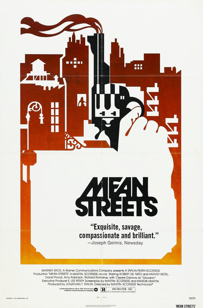 An original movie poster for the film Mean Streets