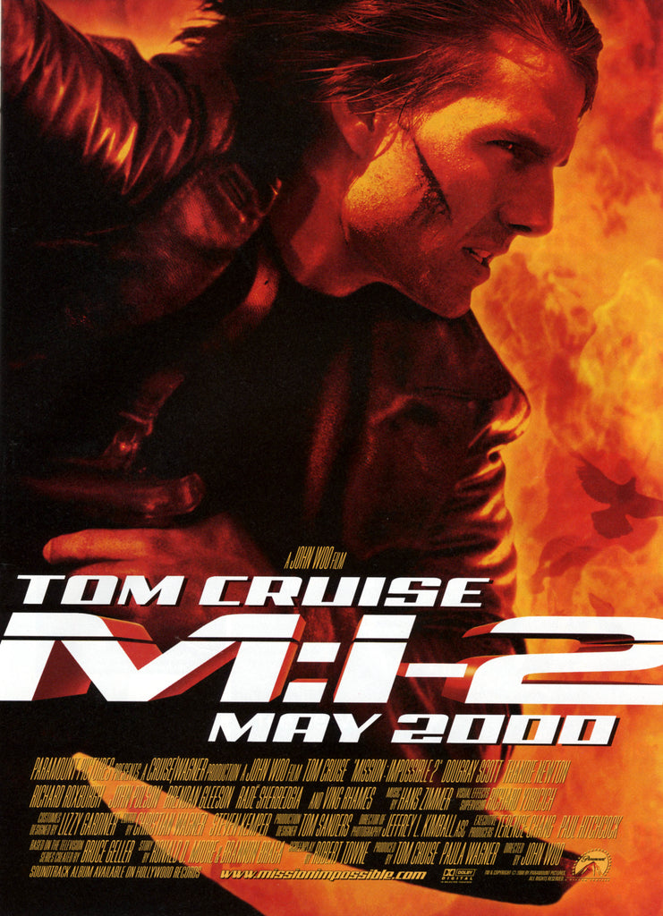 An original movie poster for the film Mission : Impossible 2