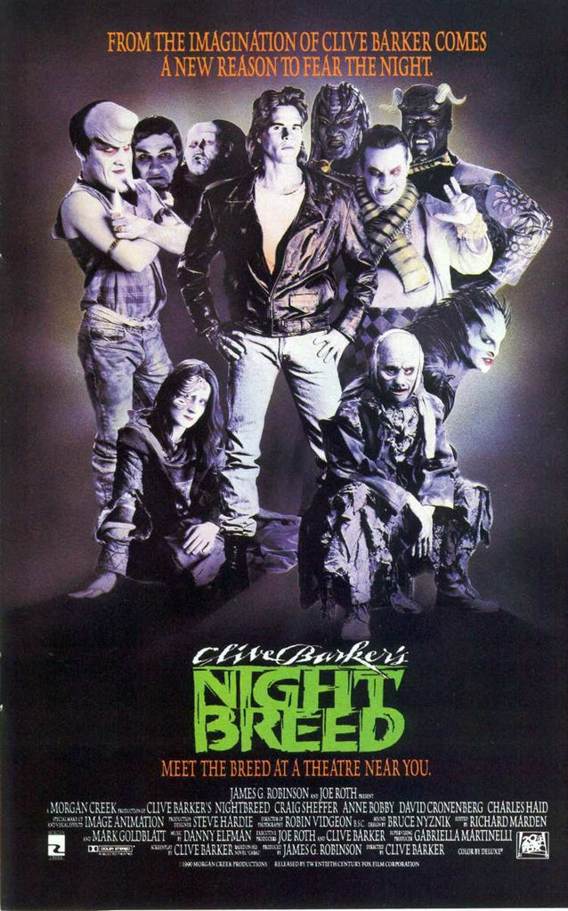 An original movie poster for the film Nightbreed