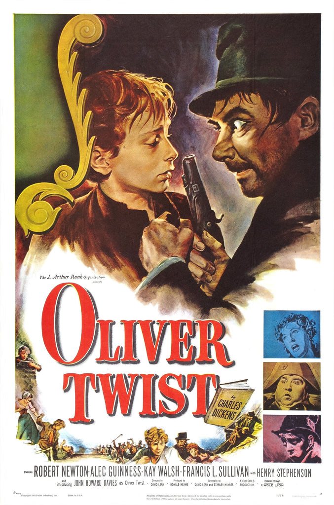 An original movie poster for the film Oliver Twist