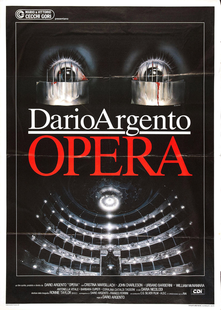 An original movie poster for the film Opera