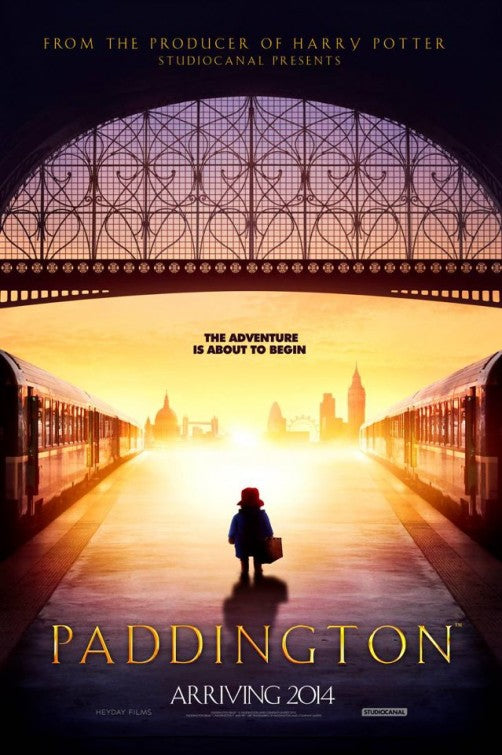 An original movie poster for the film Paddington