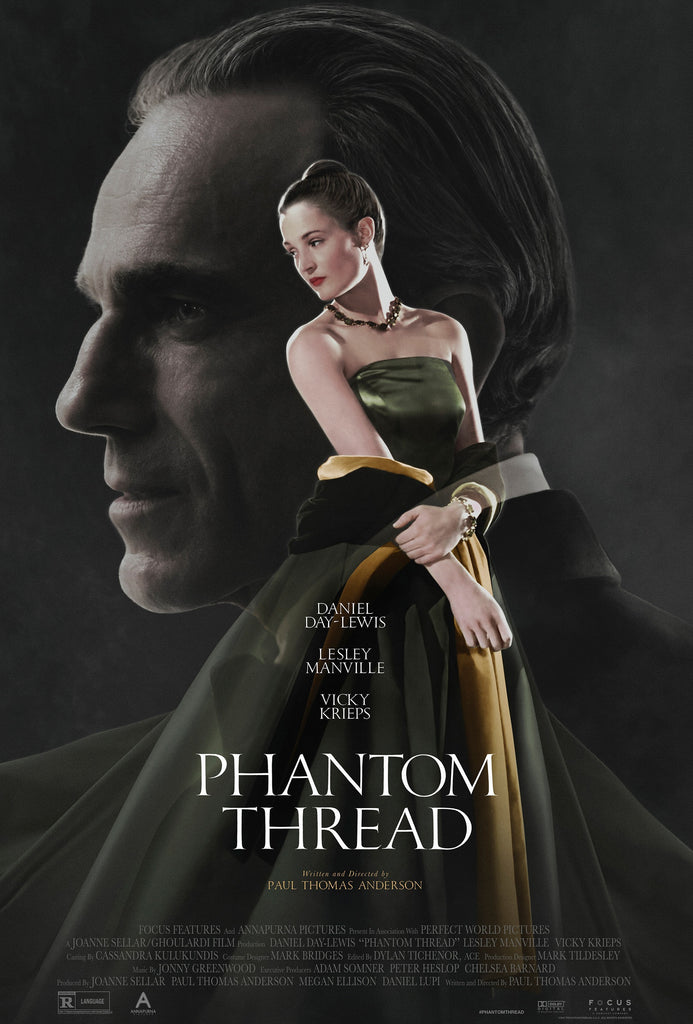 An original movie poster for the film Phantom Thread