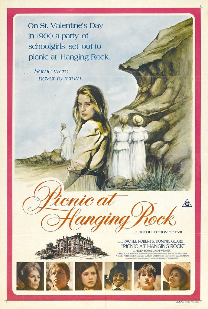 An original movie poster for the film Picnic at Hanging Rock