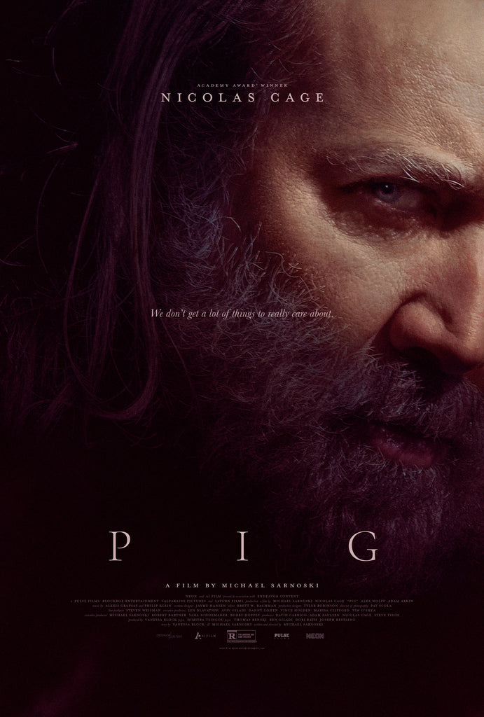 An original movie poster for the film Pig