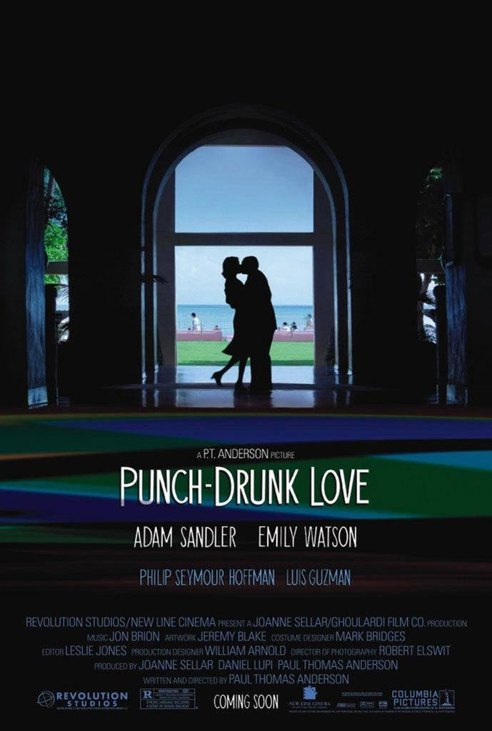 An original movie poster for the film Punch Drunk Love