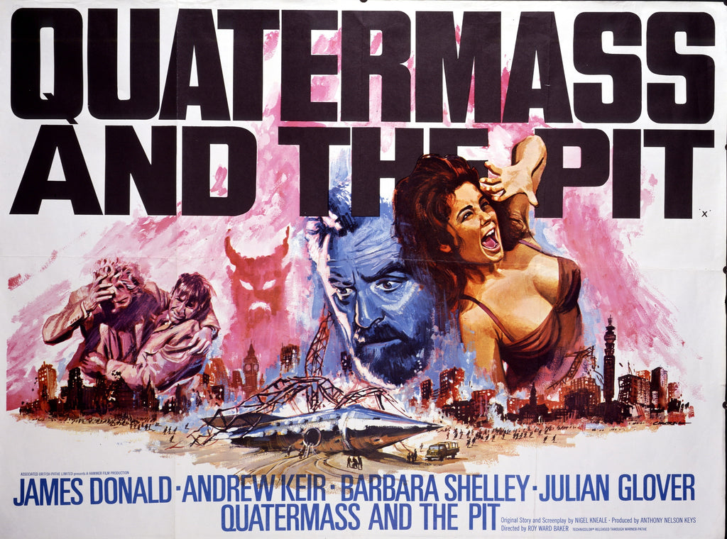 An original movie poster for the film Quartermass and the Pit