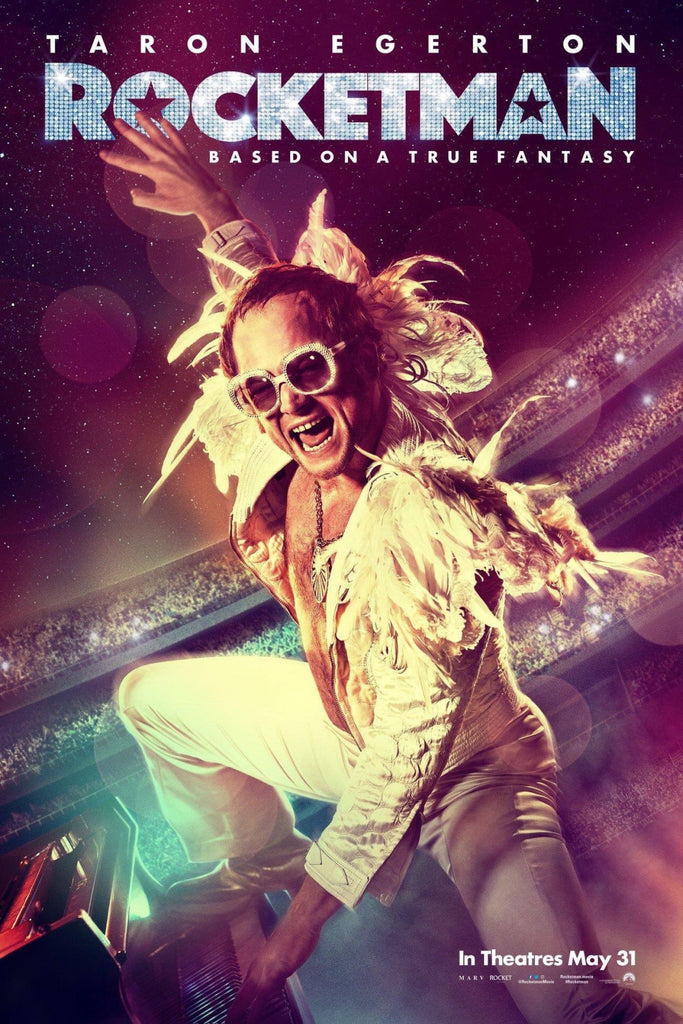 An original movie poster for the film Rocketman