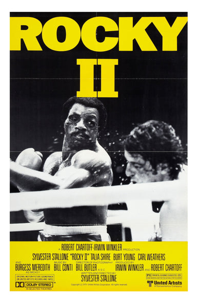 An original movie poster for the film Rocky II / Rocky 2