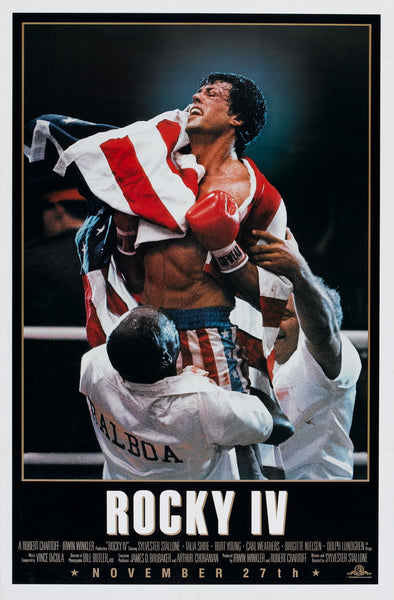 An original movie poster for the film Rocky IV / Rocky 4