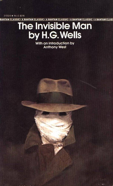 A book cover for HG Well's The Invisible Man by Roger Kastel