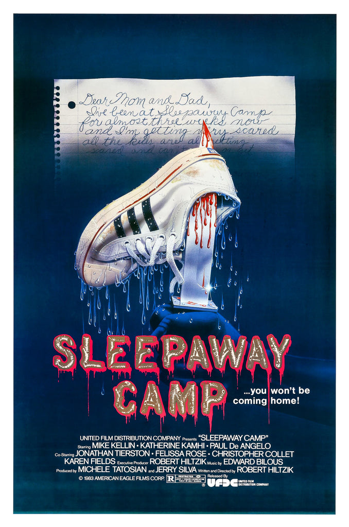 An original movie poster for the film Sleepaway Camp