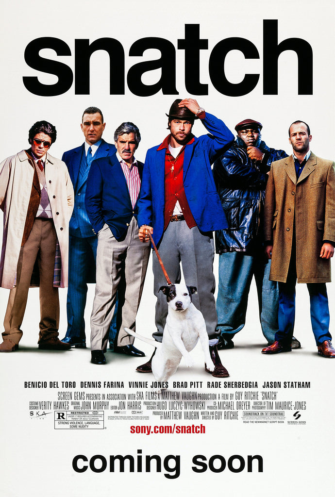 An original movie poster for the film Snatch
