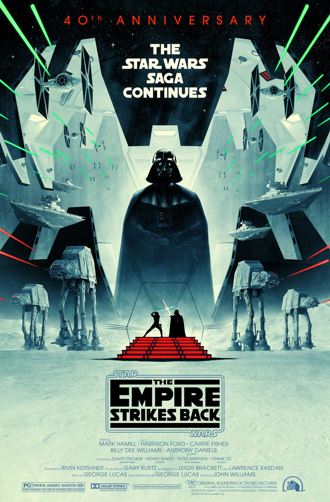 Matt Ferguson's movie poster for the 40th Anniversary release of the Star Wars film The Empire Strikes Back