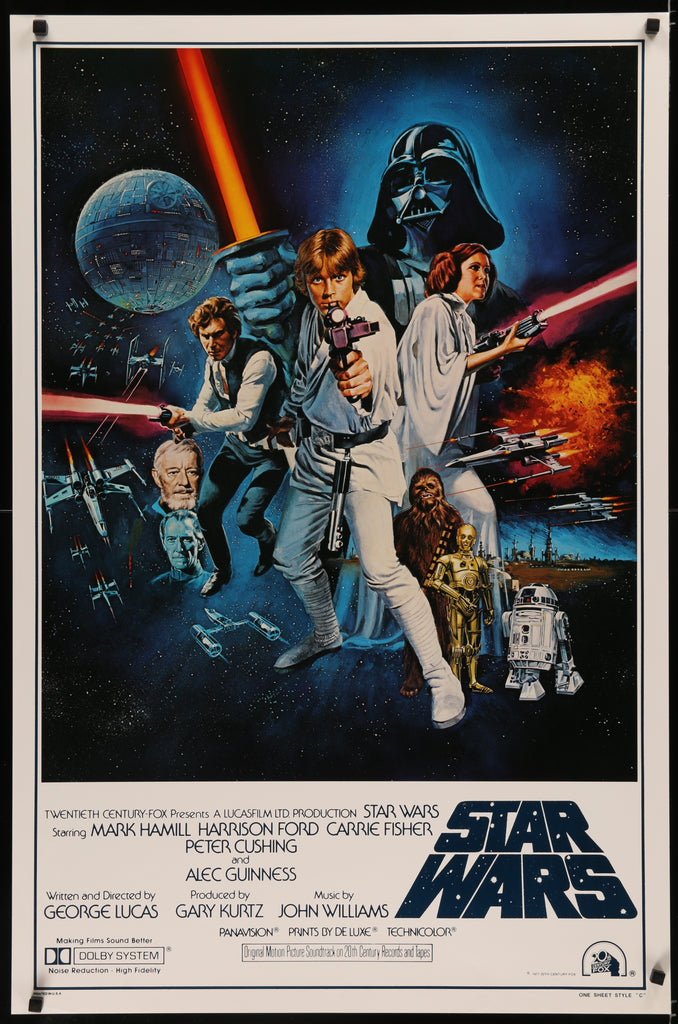 An original Star Wars Style C One Sheet Movie Poster