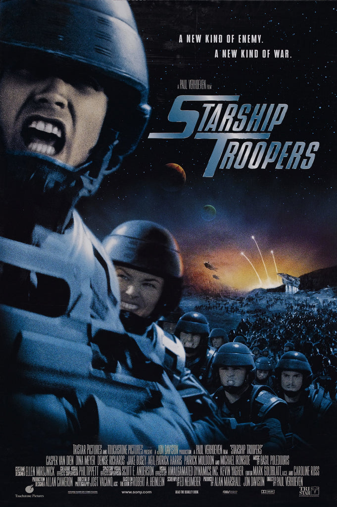 An original cinema / movie poster for the film Starship Troopers