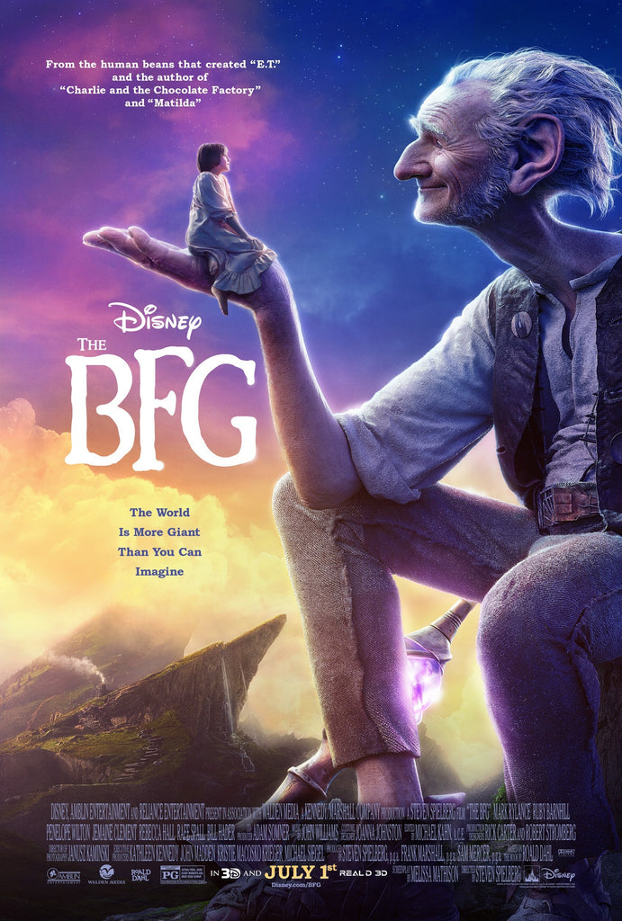 An original movie poster for the film The BFG