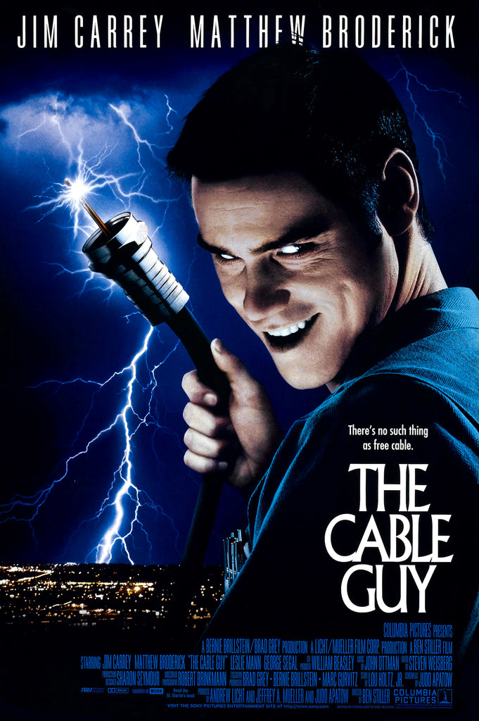 An original movie poster for the film The Cable Guy