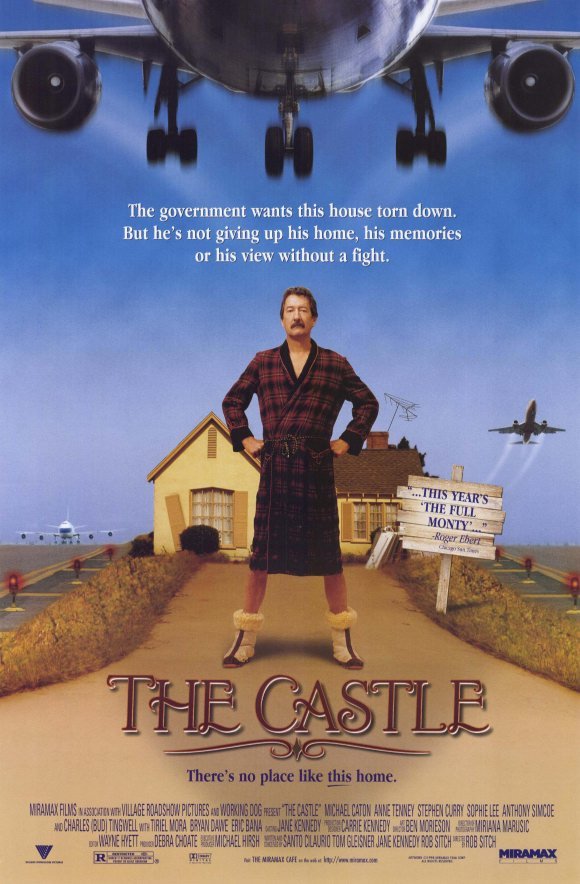 An original movie poster for the film The Castle