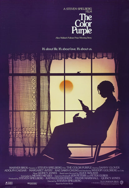 An original movie poster for the film The Color Purple