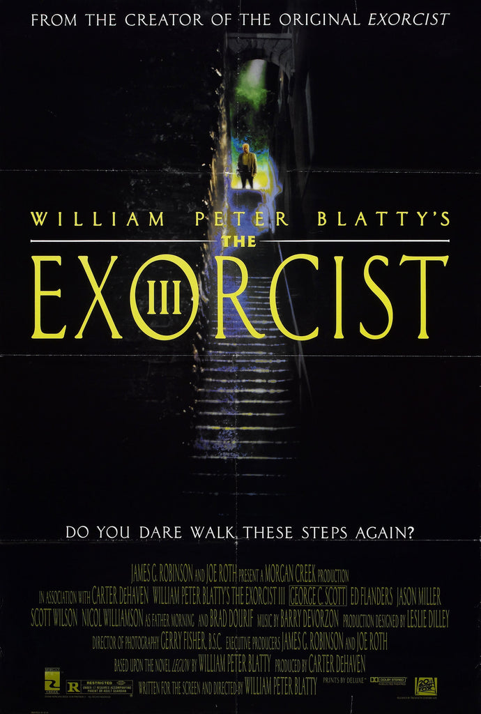 An original movie poster for the film Exorcist 3