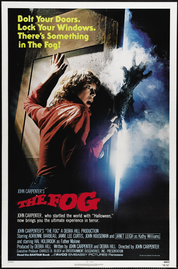 An original movie poster for the John Carpenter film The Fog