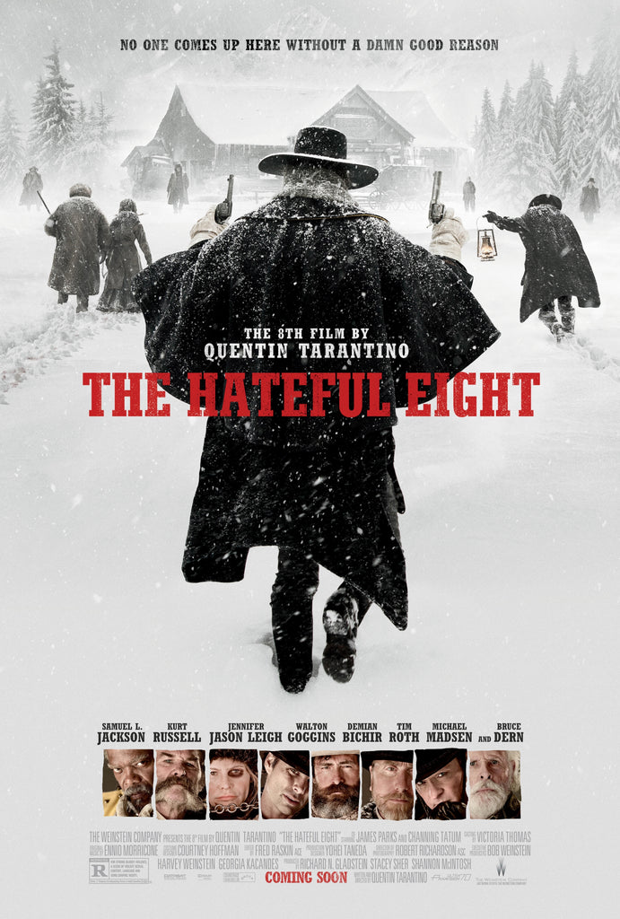 An original movie poster for the Quentin Tarantino film The Hateful Eight