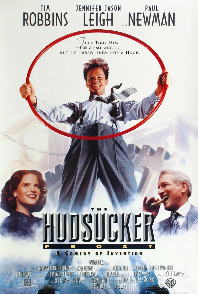 An original movie poster for the Coen Brothers film The Hudsucker Proxy