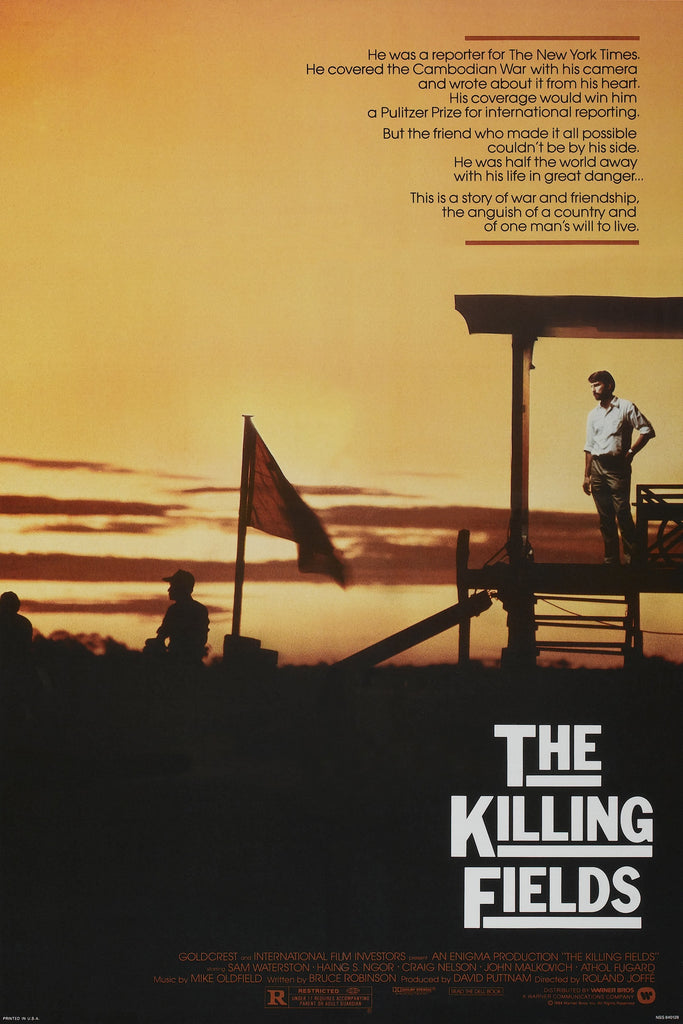 An original movie poster for the film The Killing Fields