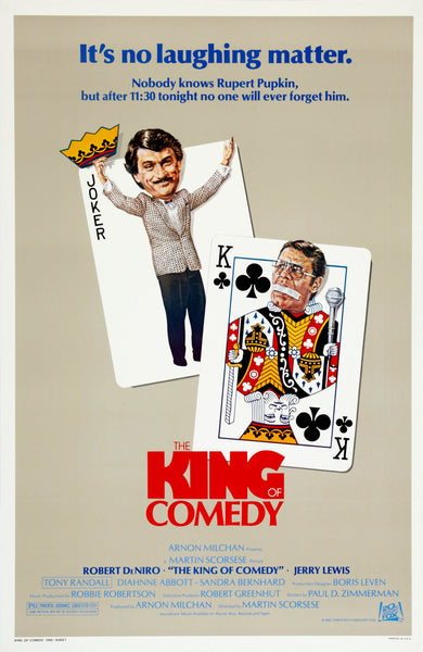 An original movie poster for the film The King of Comedy