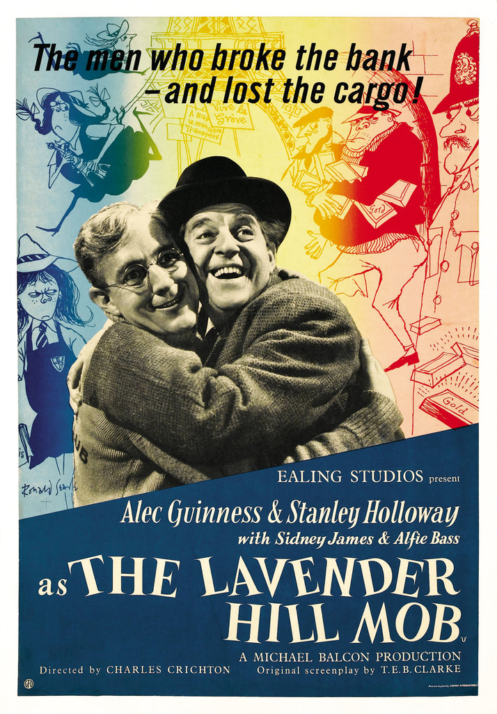 An original movie poster for the film The Lavender Hill Mob