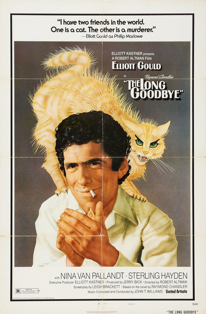 An original movie poster for the film The Long Goodbye