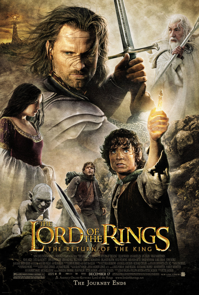 An original movie poster for the film The Lord of the Rings The Return of the King