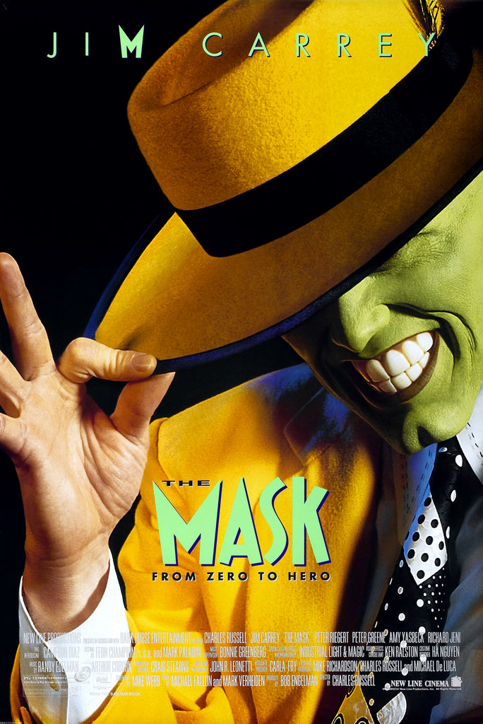 An original movie poster for the film The Mask